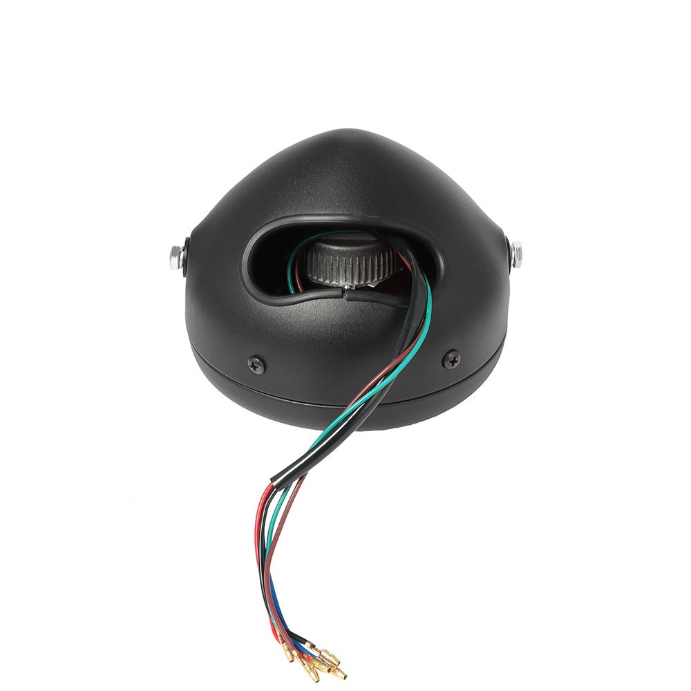 6.5 Inch Vintage Cafe Racer Led Headlight Hi/lo Beam Universal For Harley Sportster Softail Chopper
