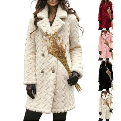 Women's Fashionable Casual Long-Sleeved Western- Double- Furry Coat
