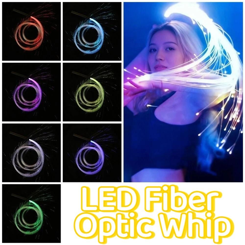 Rechargeable Optical Hand Rope Colorful Pixel Light-up Whip Glowing Waving Flash Whip Cosplay
