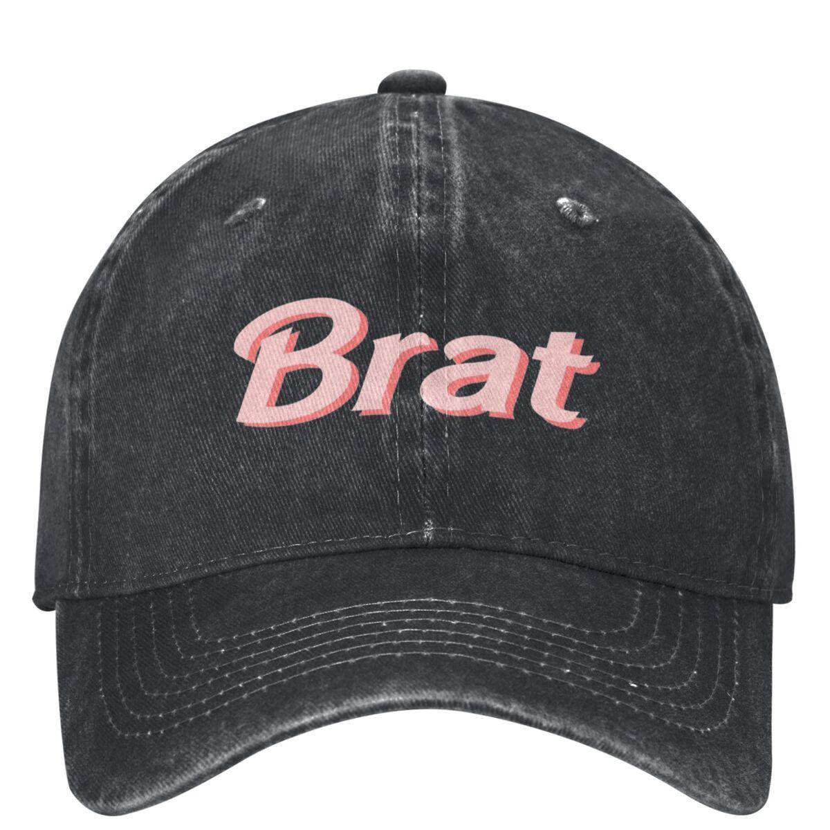 

Brat Baseball Cap Charli XCX Album Pink Casual Couple Women Hip Hop Hats Design Outdoor Sports Baseball Caps Birthday Gift One Size