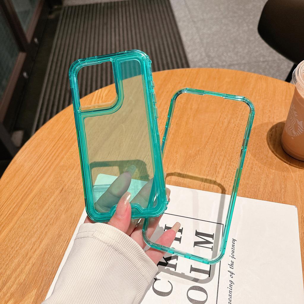 Colorful Three-in-one Four-corner Anti-fall Phone Case for IP16promax/ for IPhone15PRO Premium
