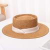 Womens Straw Sun Hat Wide Brim Elegant Summer Beach Cap UV Protection Outdoor Travel Fashion Visor