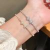 Elegant Zircon Butterfly Charm Wristlet For Ladies Office Wear