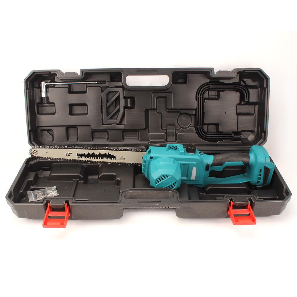21V Lithium Battery 12-inch High-Speed Electric Chainsaw for Woodworking and Carving