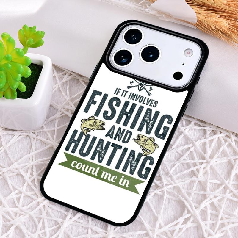 Fishing-Quote-Please-Hold Phone Case for iPhone 17 Air 16 15 11 12 14 13 Pro Max Shockproof Cover