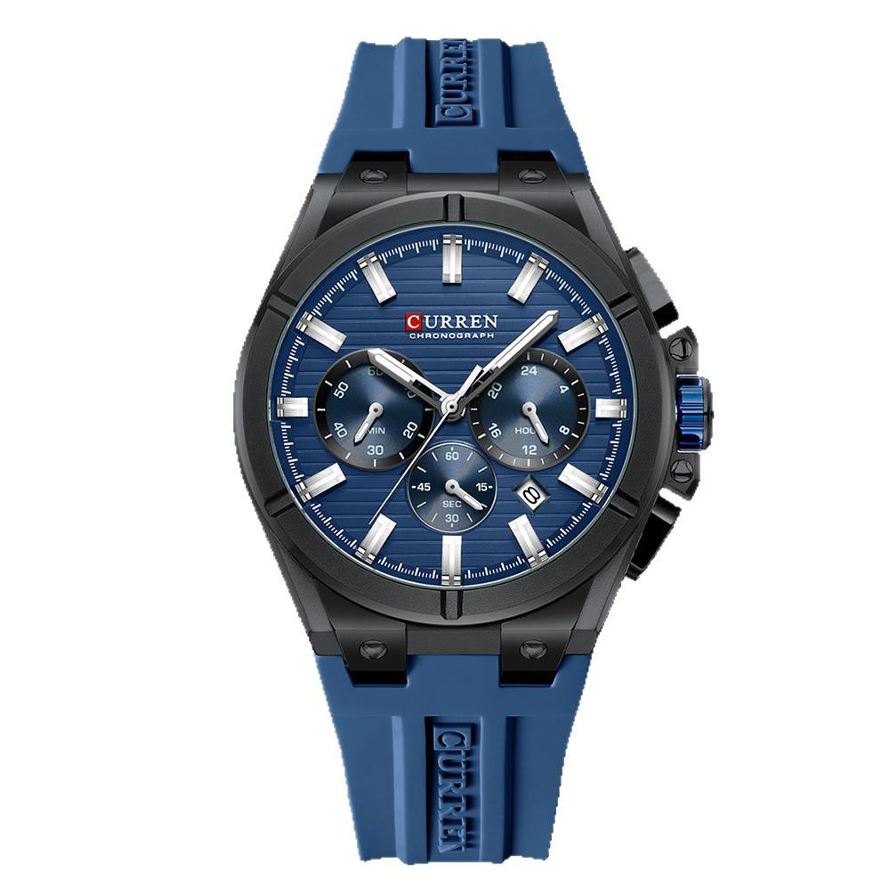 CURREN 8487 Men's Multifunctional Six-Hand Chronograph Sport Watch