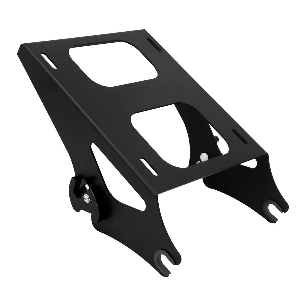 HCmotorku Motorcycle Luggage Rear Detachable Rack Case for Harley Road Road and Street Glide and Black Rack, Carrier, Touring, King, Glide, (2014