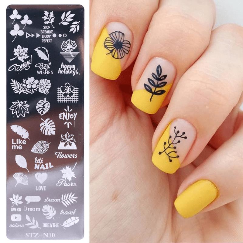 Retro Flower Butterfly Nail Art Templates Stamping Plate Snowflake Animal Lace Stamp Templates Plate Nail Art Decor Tools