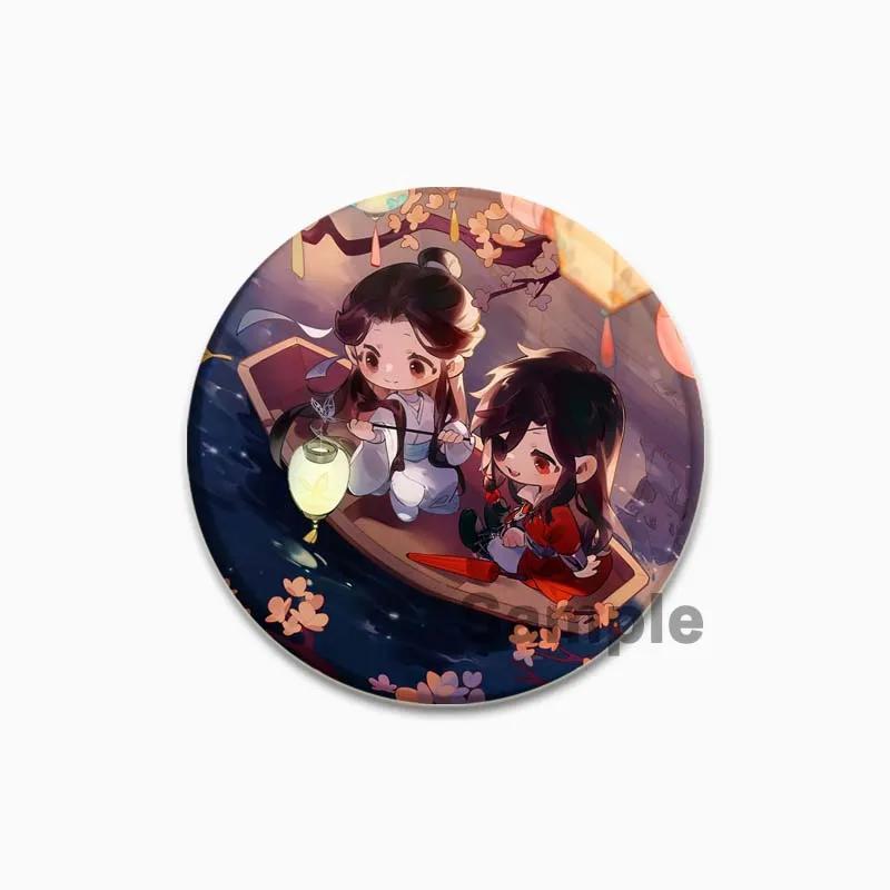 32/44/58mm Heaven Official's Blessing Anstecker Huacheng Xie Lian Anime Broschen Handgemachte Niedliche Emaille-Pins für Kragen Kleidung Schmuck 44/58mm