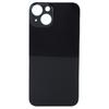 Phone Rear Glass Door Cover Replacement Back Glass Cover Housing Door with Adhesive Black