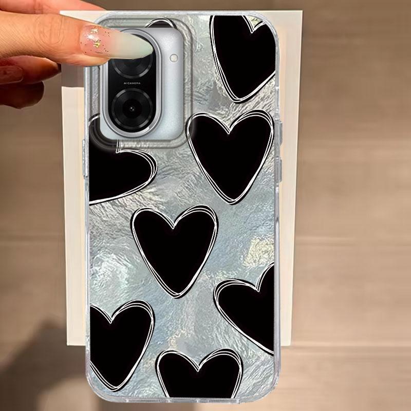 

For Redmi 14C 13C A3 Pro A3X 13 10 9A 9C 9 A2 A1 4G Phone Case Heart Leopard Vortex Pattern Fashion Protective Anti Fall Cover Redmi 13 4G