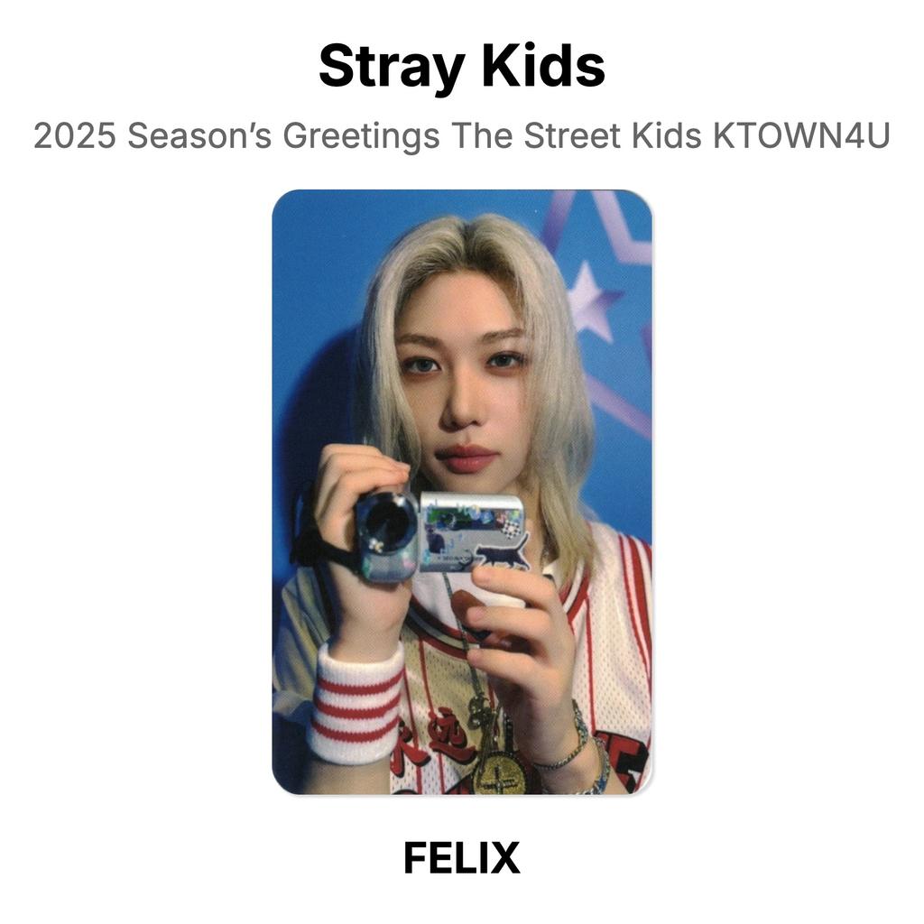 Stray Kids 2025 Season’s Greetings The Street Kids KTOWN4U Official Photocard