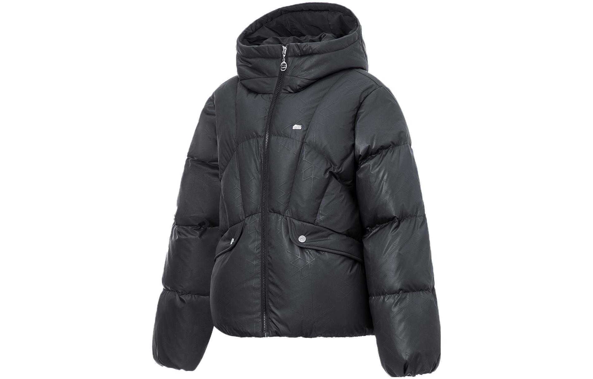 Li Ning Sports Life Collection FW23 Down Jacket Women s Black AYMT110-3 S