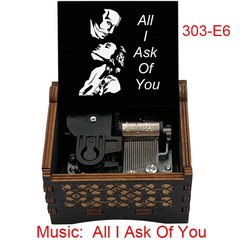 The Phantom Of The Opera Music Box Think of Me/All I Ask of You Melodies Special Musical Gift for Fans Friends Birthday Souvenir 3