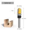 3-Piece Patterned Round Bottom Bakelite Router Bit Set for Woodworking Engraving and Keyhole Cutting
