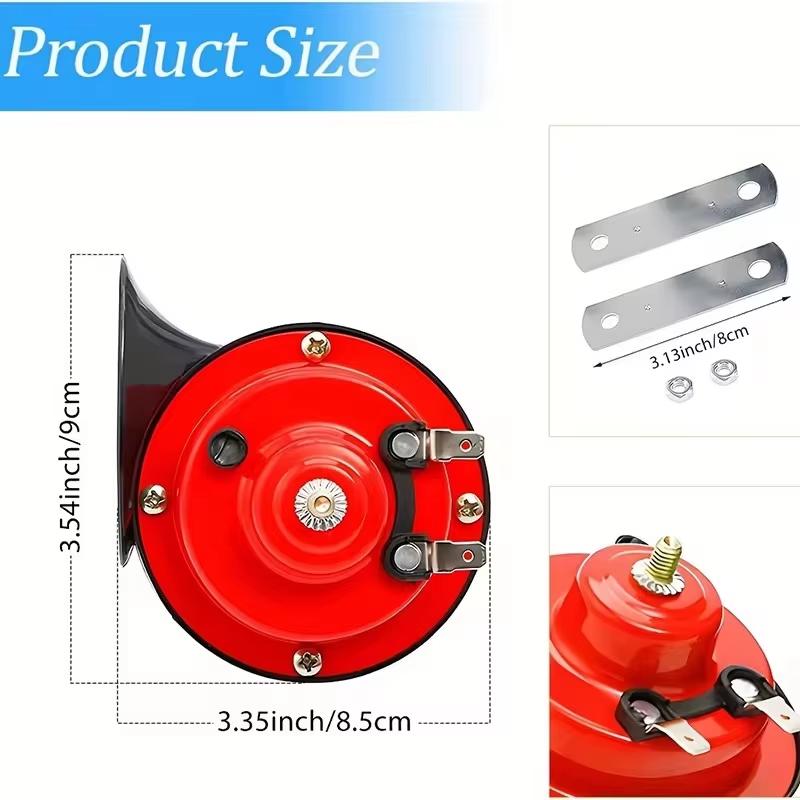 12V Super Loud Train Horns 300DB Waterproof Automotive Loudspeaker Universal Car Motorcycle Truck Boat Electric Sound Signal