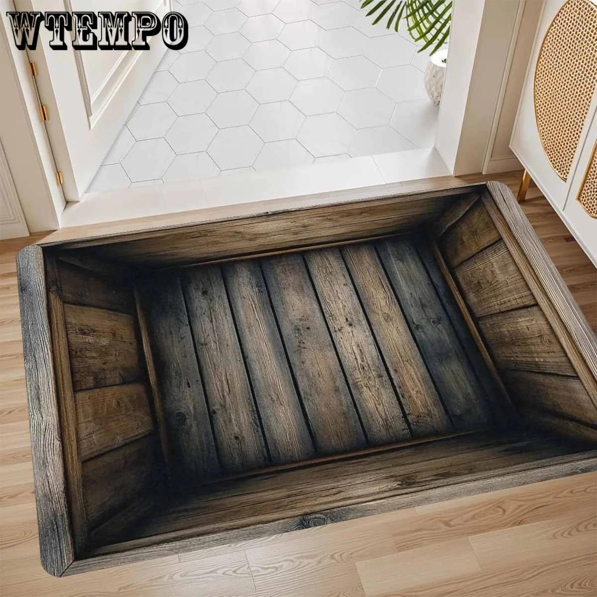 

3D Visual Carpet Floor Mat Bathroom and Toilet Absorbent Anti Slip Quick Drying Foot Mat 40 * 60Cm