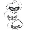 3-teilige Augenmaske aus Spitze, hohle Blume, Königin, Spinnen-Stil, Party, Date, Valentinstag, Tanz, angenehme Haut, freiliegende, geheimnisvolle Partymaske