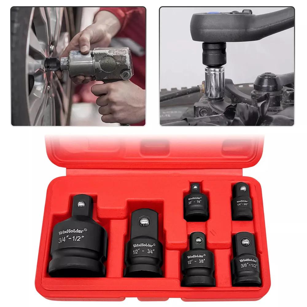 Socket Converter Adapter Set for Handheld Tools Reducer Adapter 1/4 1/2 3/8 3/4 for Car Auto Bike Workshop Repair Tools