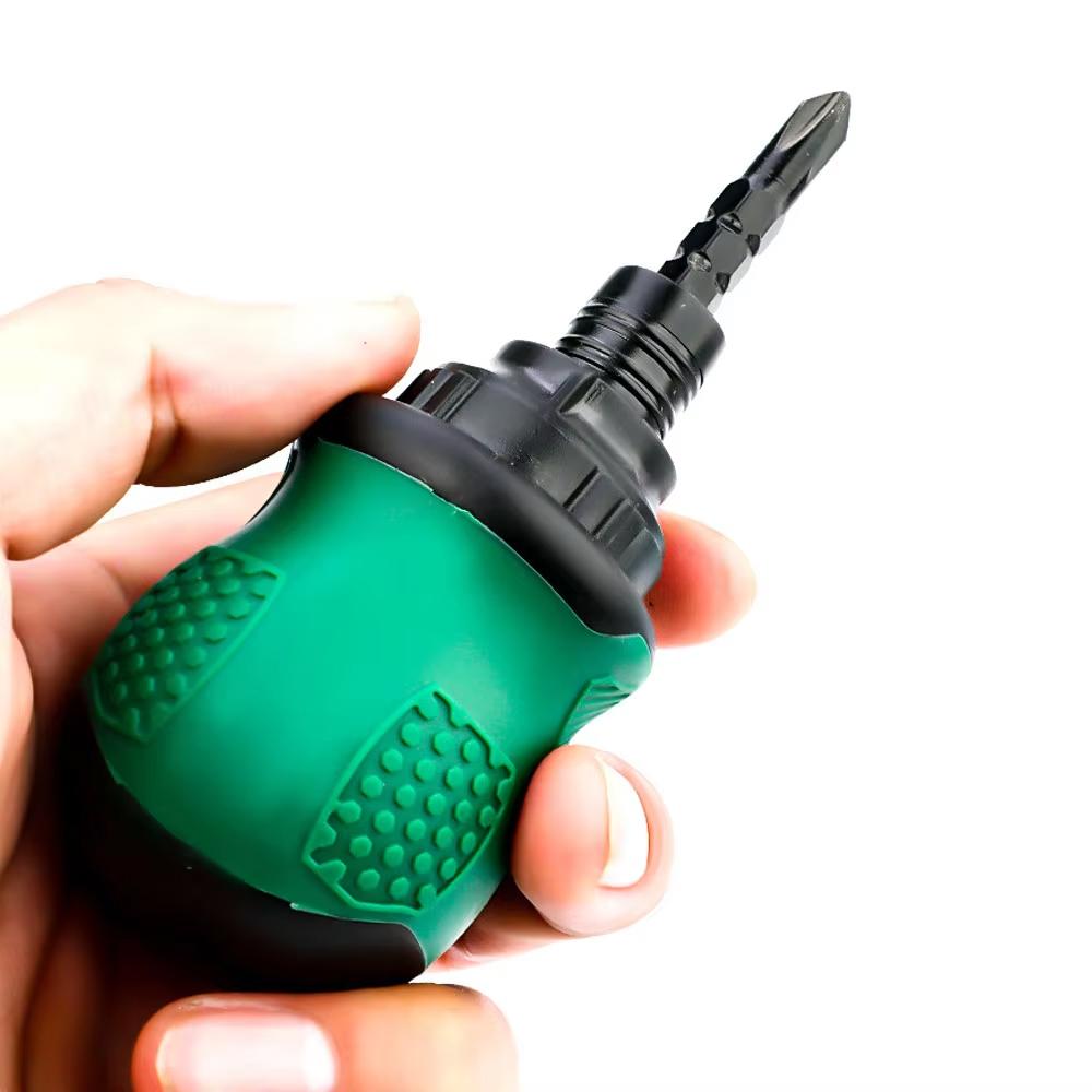 

Ratchet Screwdriver Set 13 In 1 Short Handle Cross Groove Drill Telescopic Dual Purpose Small Chrome Vanadium Steel Repair Tools