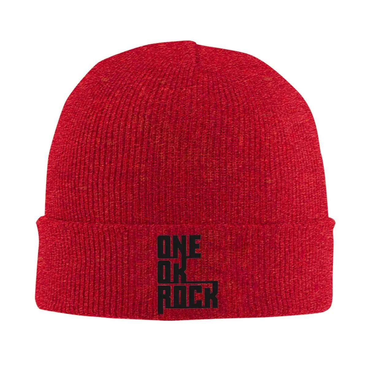 

One Ok Rock Tulisan Япония Теплая вязаная шапка Хип-хоп шапка-бини Осень Зима Уличные шапки-бини для унисекс взрослых One Size