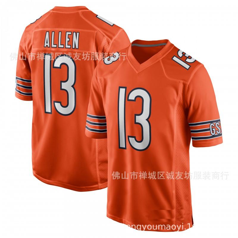 NFL Football Jersey Bears 13 Keenan Allen Orange Sports Men