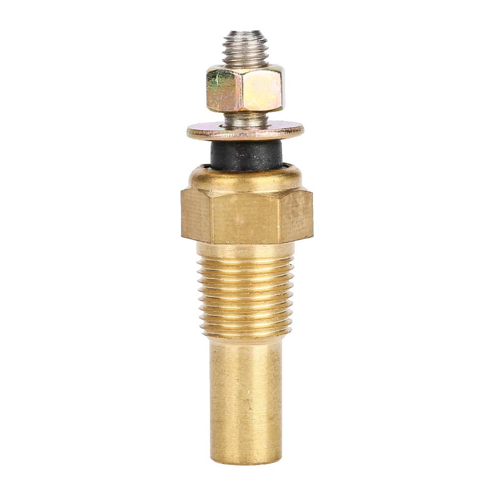Oil Temperature Sensor, Water/Oil Temp Temperature 1/8 NPT Electrical Sender Transmitter Sending Unit Temp Sensor