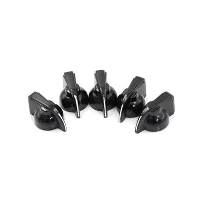 5 Pcs 6Mm 15/64" Shaft Hole Dia Potentiometer Pot Pointer Knobs Caps