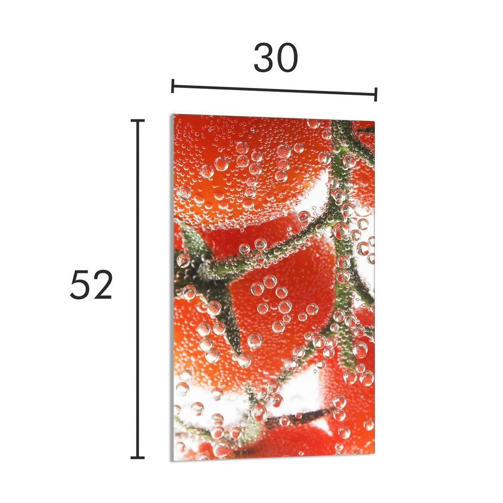 GLAS-SCHNEIDEBRETT 30x52 Tomate