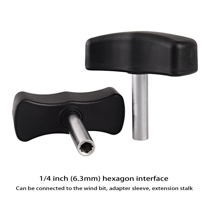 For T Torque Wrench Tool Steel Preset Torque Tool Fiting for 1/4-inch Hex for Key Hand Manual Tool 6/7/8/9/10/11/12/13/1