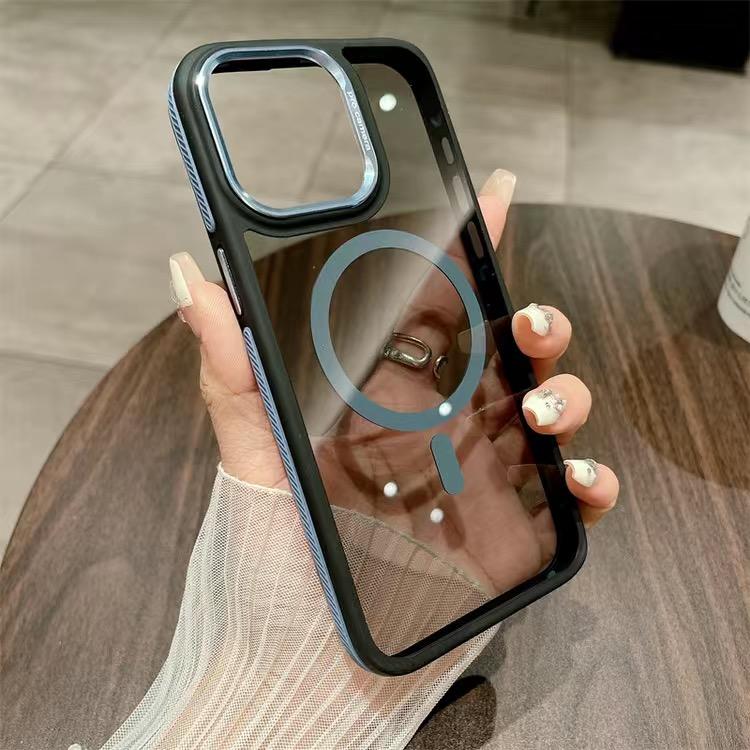Original Ultra Thin For Magsafe Transparent Case For IPhone 11 13 14 15Pro Max Magnetic Case For Magsafe Wireless Charging Cover