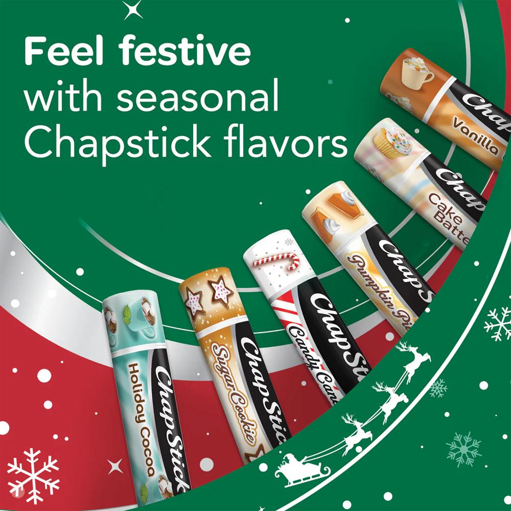 Nawilżający Balsam Do Ust Candy Cane Chapstick Świąteczny Zestaw 3 Sztuk