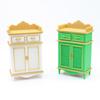 1: 12 Scale Miniature Shoe Cabinet Model with Doors And 2 Drawers Mini Dollhouse Furniture Accessory for DIY Micro Landscape Pretend Play Props