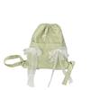 33 Lace Flower Bundle Backpack Student Class School Bag Drawstring Backpack Large Capacity Lightweight Canvas Bag