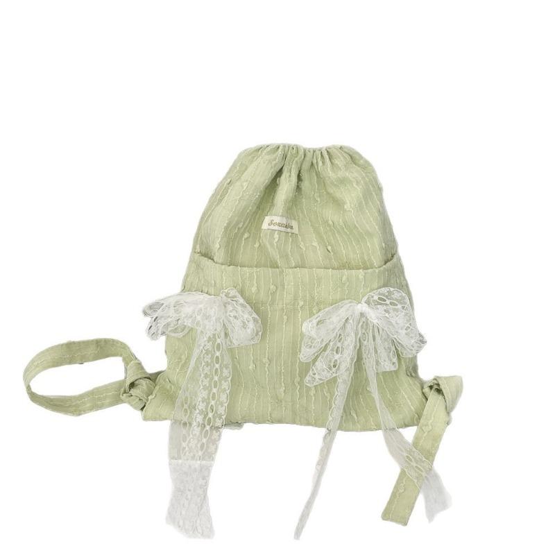 33 Lace Flower Bundle Backpack Student Class School Bag Drawstring Backpack Large Capacity Lightweight Canvas Bag
