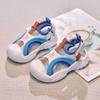 Kids Sports Sandals Mesh Breathable Boys Girls Beach Shoes Toes Capped Soft Sole 2025 Summer New Children Casual Shoes Non-slip