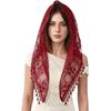 Lace Veil Triangle Mantilla Church Head Covering Latin Scarf for Mass Wedding Bridesmaids