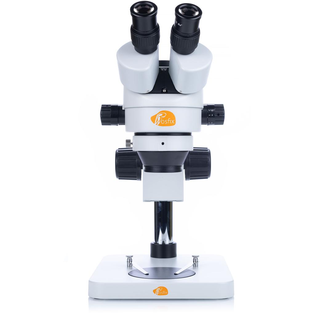 Rosfix Mikroskop Stereoskopowy Trinokularowy Mercury Pro MSMP-T-PS1 – Zakres Zoomu 7x-45x | Oświetlacz 56xLED | Soczewka 0,5x