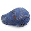 Men Women Vintage Washed Jeans Hat Outdoor Sports Denim Beret Sun Visor Flat Cap