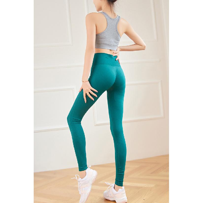 Yoga Pants With High Waist And Hip Lifting, Seamless Outerwear, Seamless Fit, Tight Fitting, Slimming Sports And Fitness Pants For Women