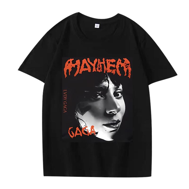 Vintage Lady Gaga T Shirt Unisex Women Oversized 100 Cotton Hot Sale Short Sleeve Streetwear Summer Fashion Unisex Plus Size Tops