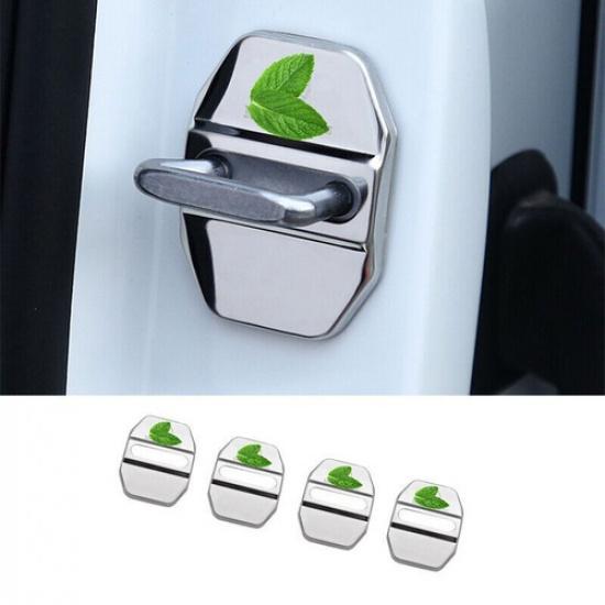 For Mercedes-Benz GLC 2016- Steel Silver Door Lock Buckle Protection Trim