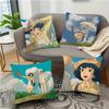 The WIND RISES Animation Pillow Case Square Pillow Bedroom Sofa Leisure Comfort Cushion Car Living Room Home Decoration 40X40