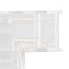 8pcs COB COB Connector Solderless L Shaped Connector LED Connector Kit  For COB LED Strip Light