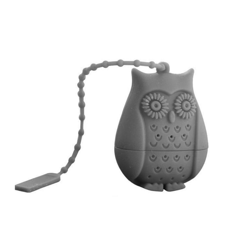 Silicone Tea Infusers Reusable Owl Tea Bag Strainers Silicone Teaspoon Filter