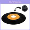 Durable Black 7-inch Vinyl Record Adapter For Smooth 45 Rpm Playback
