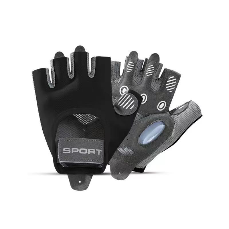 

Fitness Gloves Women Breathable Nonslip Shock Absorption For Yoga And Gym Training M чорний