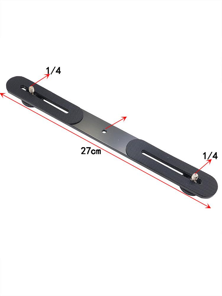 Doppelfunktions-Metall-Verlängerungsbügel mit Handyhalterung und Fülllicht für vertikale/horizontale Übertragungen