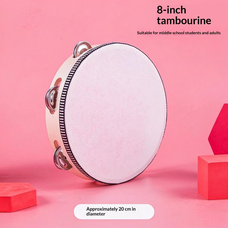 Dance Concert Tambourine Rhythm Instrument Handheld Percussion Instruments For Children Hand-Drum Dance Teaching Aids