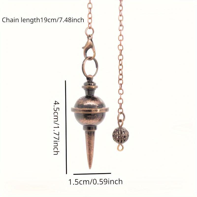 Cone Pendulum for Dowsing Divination Spiritual Antique Pendules Radiesthesia Pendulums Engergy Jewelry